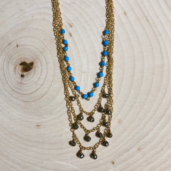 NEW Free People Ela Rae Delicate Tiered Anklet 14k Gold with Beads - Picture 10 of 14